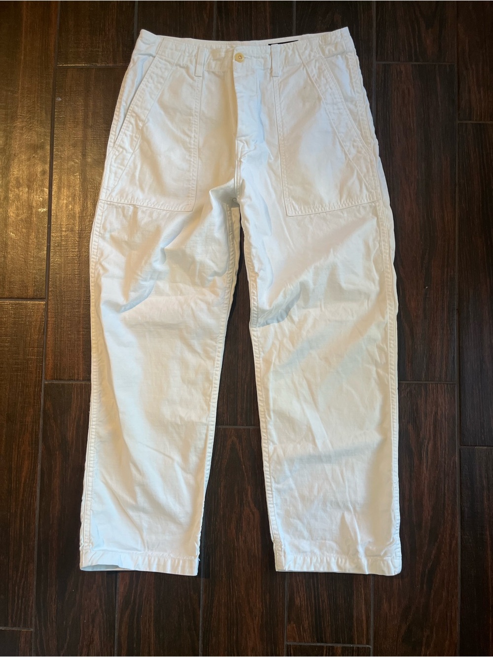 IMOGENE AND WILLIE Blake Military Trouser in white